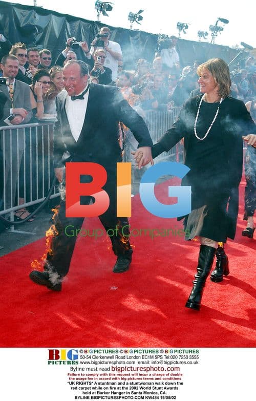 Stuntpeople on Fire at World Stunt Awards