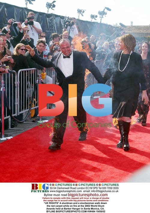 Stunt Performers on Fire at World Stunt Awards