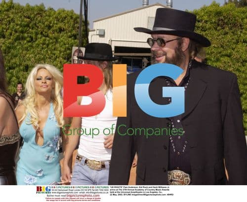 Pam Anderson, Kid Rock, and Hank Williams Jr. at ACM Awards