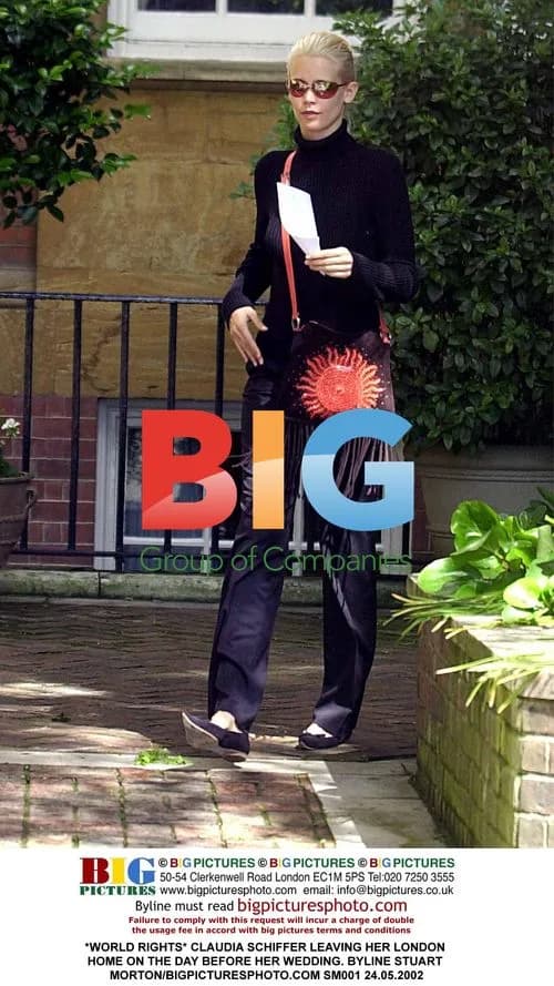 Claudia Schiffer Leaving Home Before Wedding