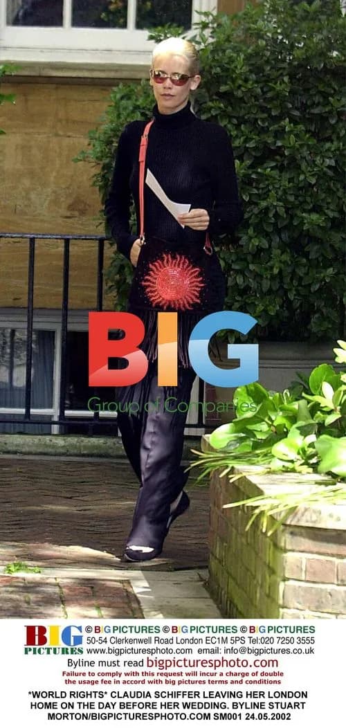 Claudia Schiffer Leaving Home Before Wedding