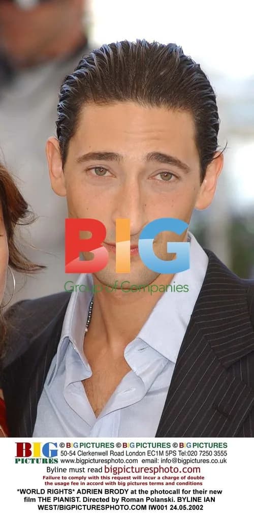 Adrien Brody at photocall for The Pianist