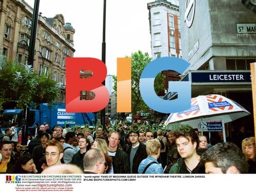 Madonna Fans Queue Outside Wyndham Theatre