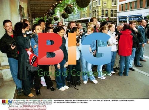 Fans Queue for Madonna Event