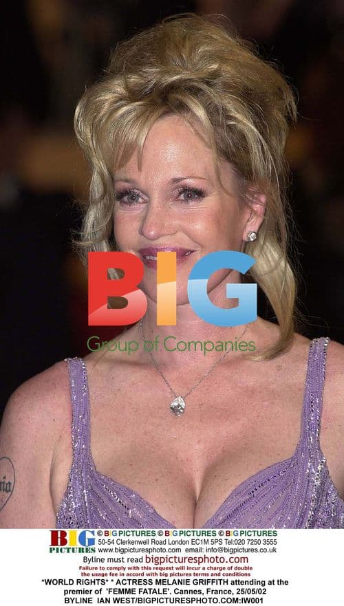 Melanie Griffith at 'FEMME FATALE' Premier