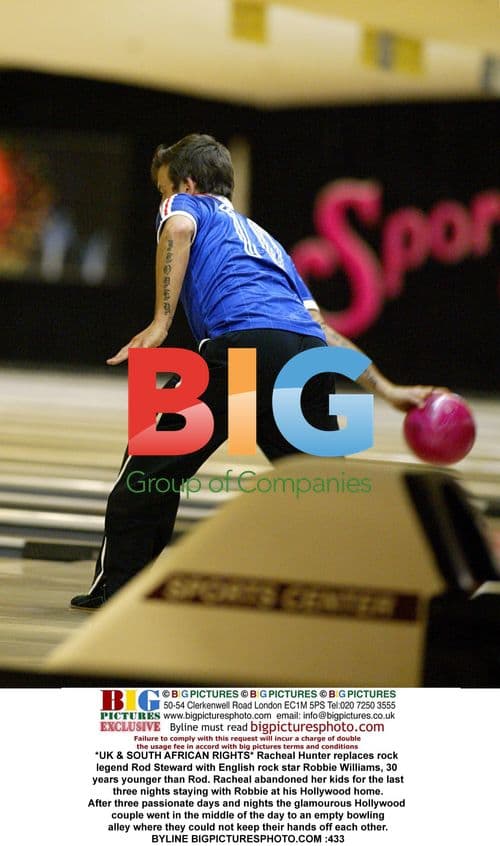 Racheal Hunter and Robbie Williams