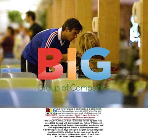 Racheal Hunter and Robbie Williams