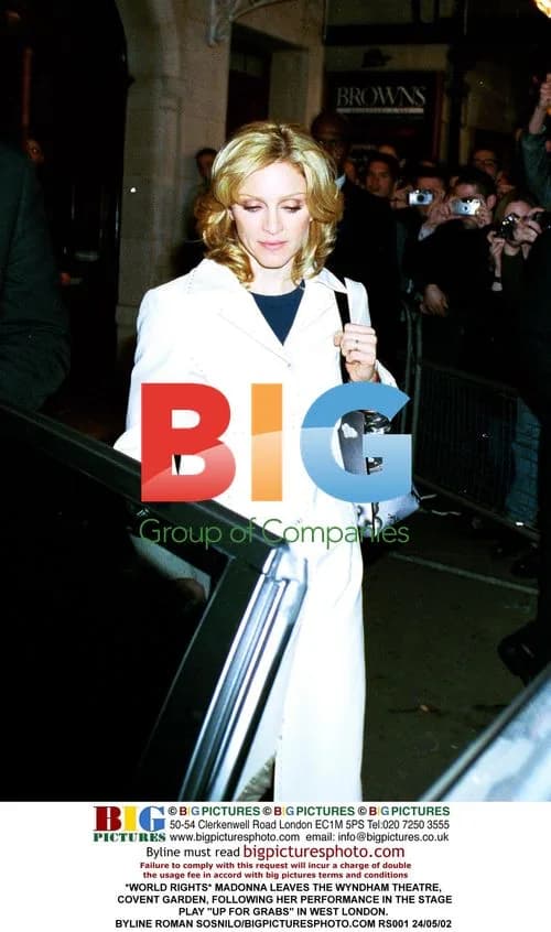 Madonna leaves Wyndham Theatre after "Up For Grabs"