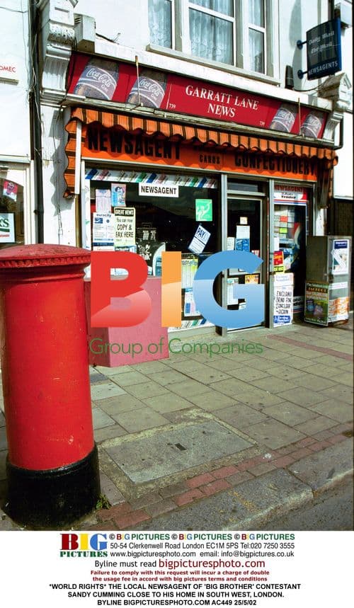 Big Brother Contestant Sandy Cumming's Newsagent