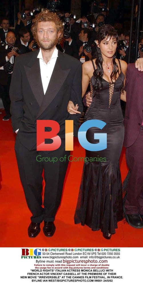 Monica Belluci and Vincent Cassell at "Irreversible" Premiere