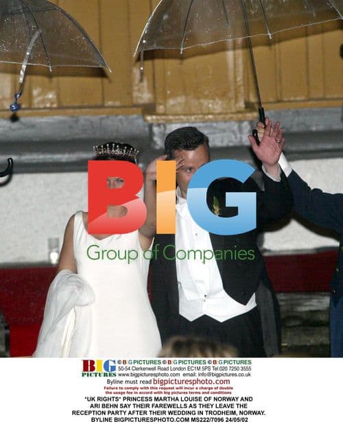 Princess Martha Louise & Ari Behn Depart Wedding Reception