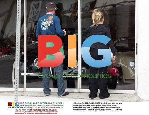 Chris Evans and Billie Piper Shop in Beverly Hills