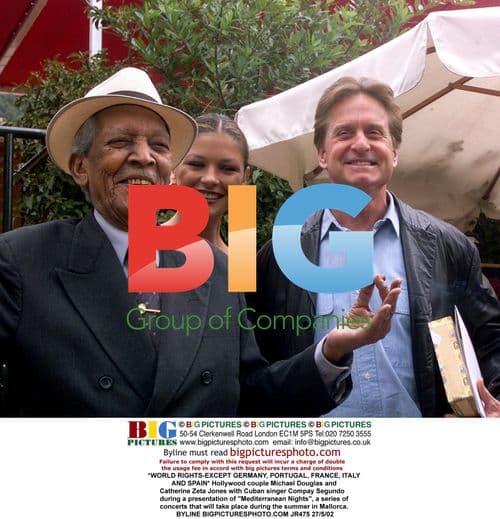 Michael Douglas, Catherine Zeta-Jones, and Compay Segundo