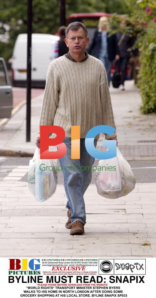 Transport Minister Stephen Byers Grocery Shopping