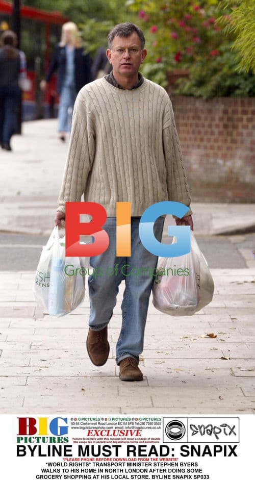 Transport Minister Stephen Byers Grocery Shopping