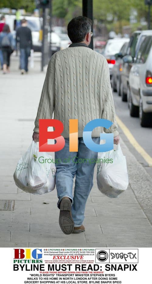 Transport Minister Stephen Byers Grocery Shopping