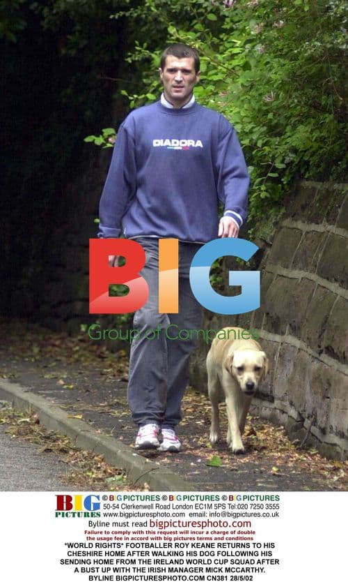 Roy Keane returns home after World Cup exit