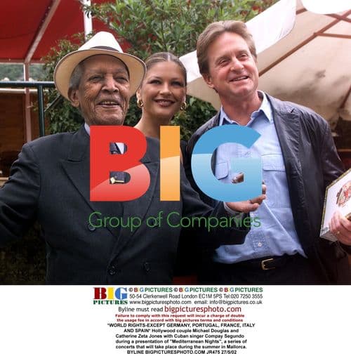Michael Douglas, Catherine Zeta-Jones, and Compay Segundo