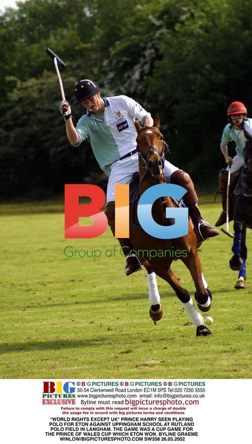 Prince Harry Playing Polo for Eton