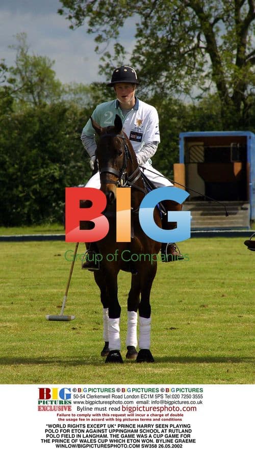 Prince Harry Plays Polo at Rutland Polo Field
