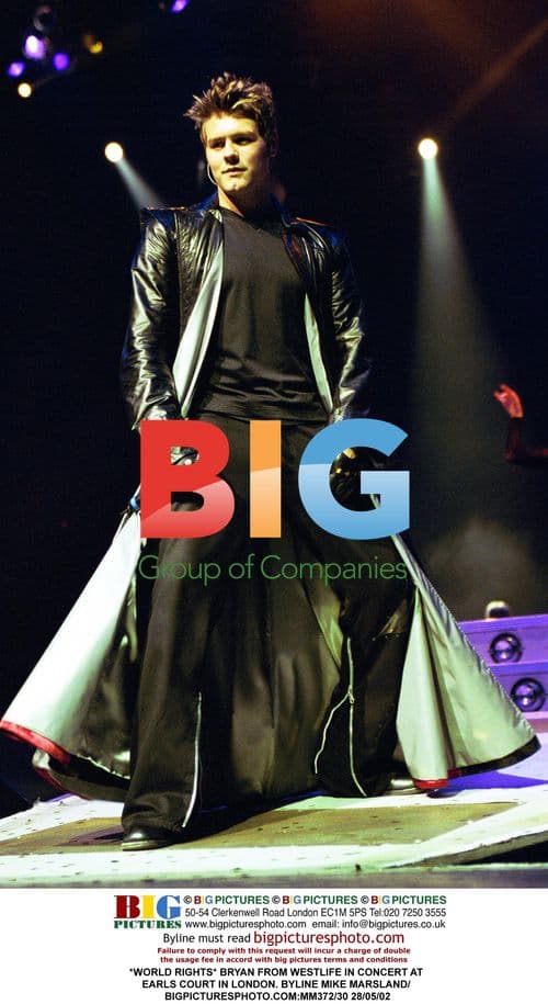 BRYAN FROM WESTLIFE PERFORMS AT EARLS COURT