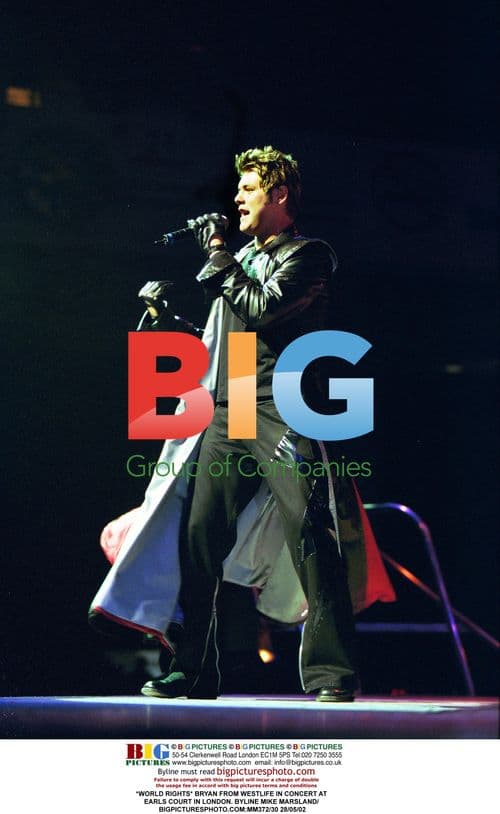 Bryan from Westlife at Earls Court Concert