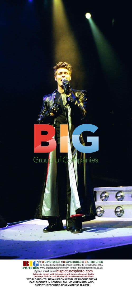Bryan from Westlife in Concert
