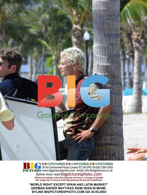 German Singer Matthias Reim in Miami