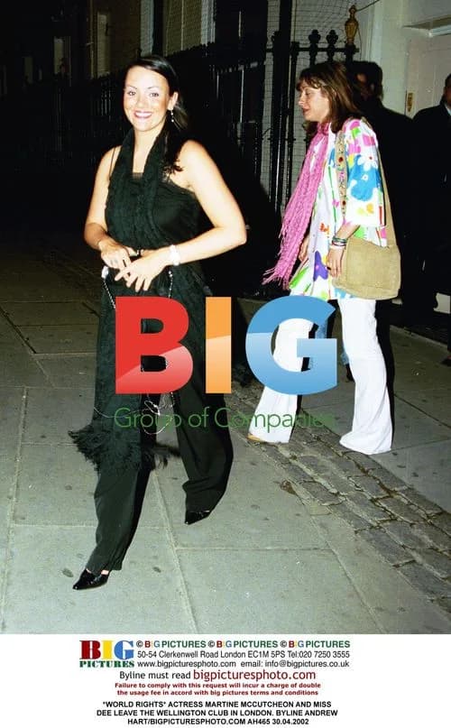 Martine McCutcheon and Miss Dee Leaving Club
