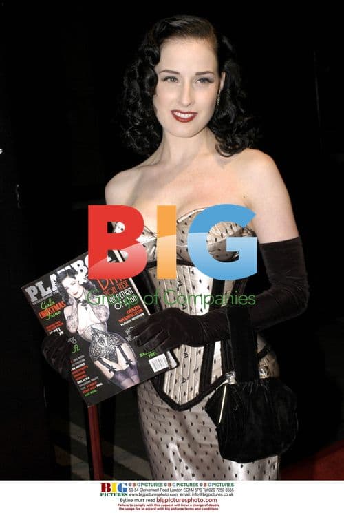 Dita Von Teese arrives at Jive Records party