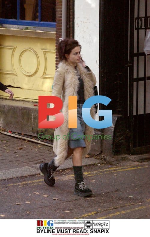 Helena Bonham Carter Out for a Walk in North London