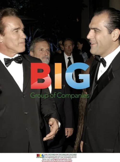 Arnold Schwarzenegger talks with LA City Attorney