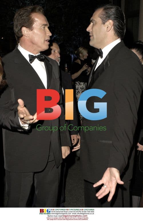 Arnold Schwarzenegger talks with L.A. City Attorney