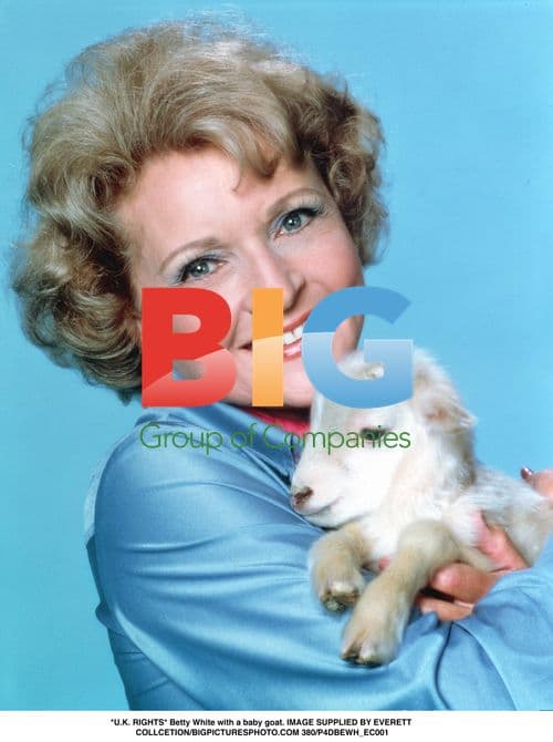 Betty White with Baby Goat