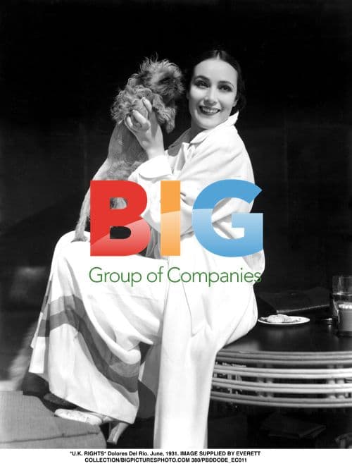 Dolores Del Rio Portrait with Dog, 1931