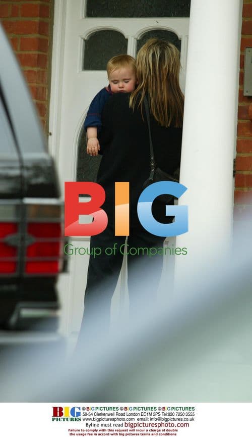Nicole Appleton with Son Gene in North London