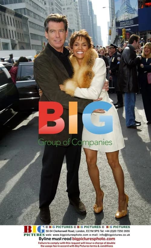 Pierce Brosnan and Halle Berry at Bloomingdale's