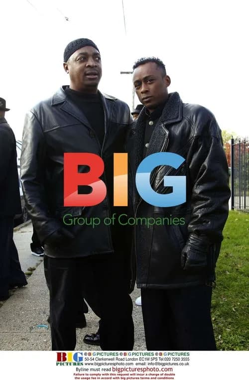 Chuck D and Professor Griff at Jam Master Jay's Funeral