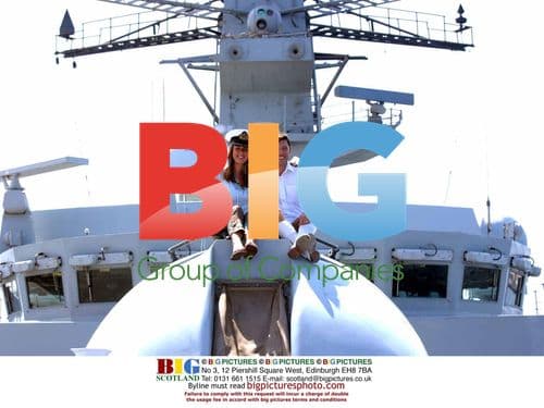 Claire Sweeney Visits British Warship HMS Argyle