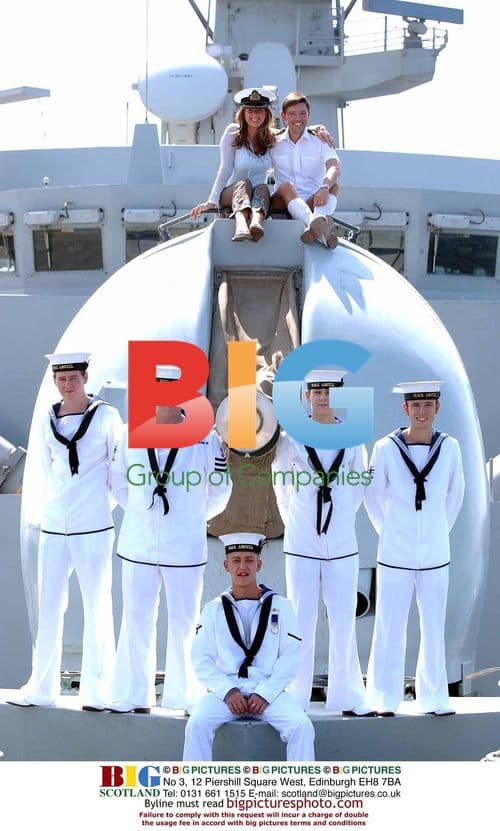 Actress Claire Sweeney Visits British Warship