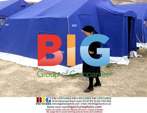 People living in tent city after earthquake