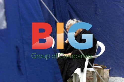 People living in tent city after earthquake