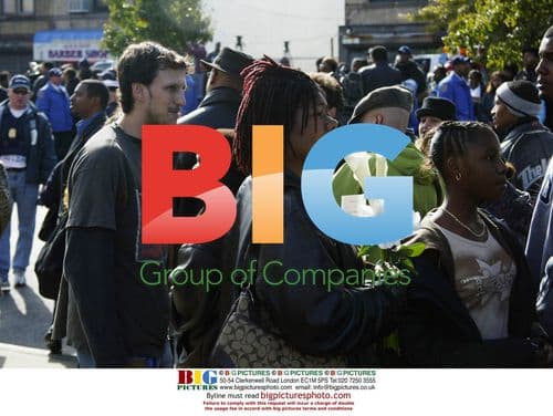 Fans at Jam Master Jay's Funeral