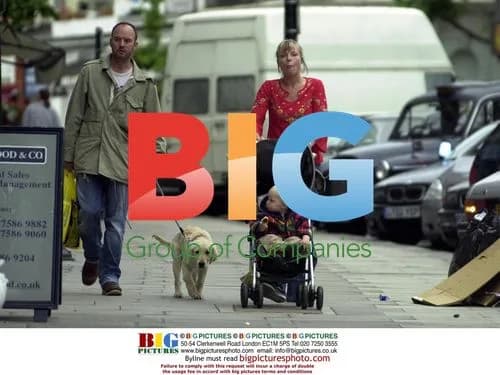 Samantha Janus and family out in North London