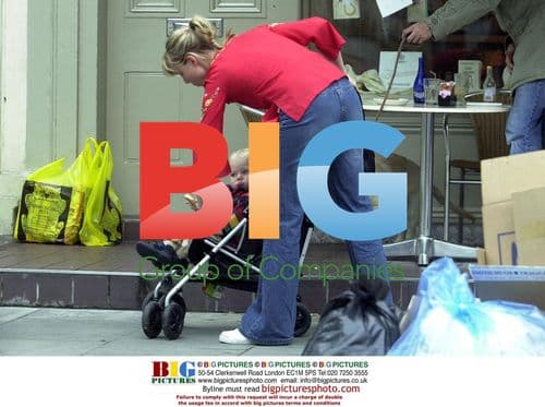 Samantha Janus and Family Out in North London