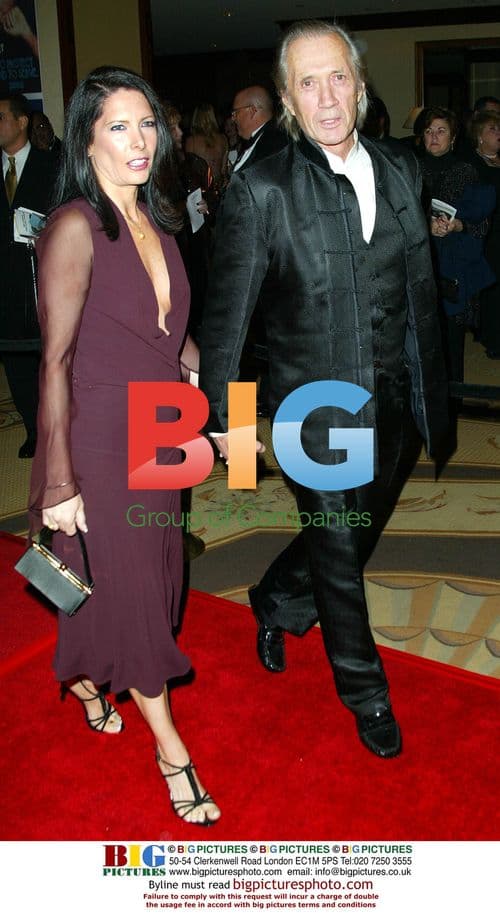 David Carradine and wife at charity event