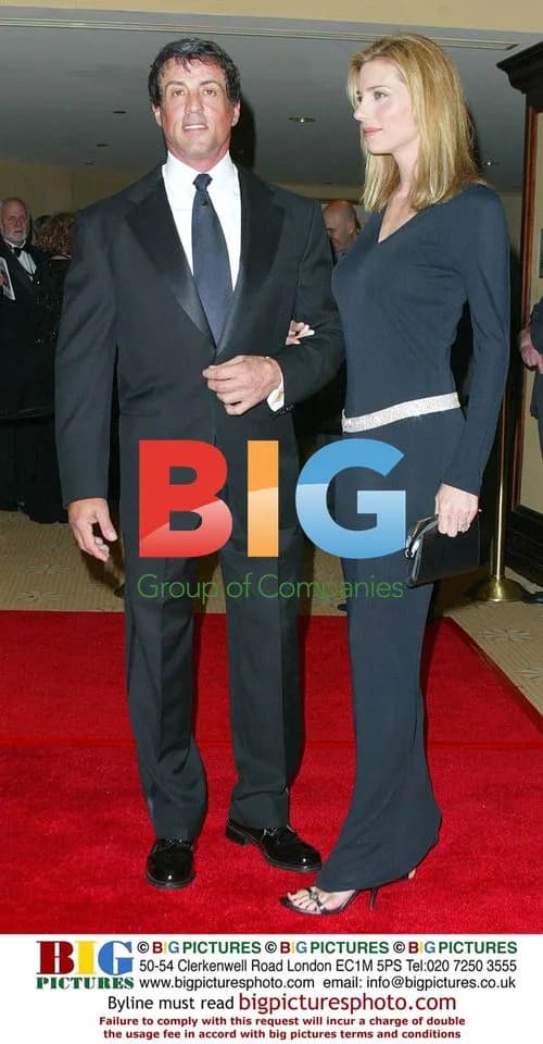 Sylvester Stallone and wife at charity event