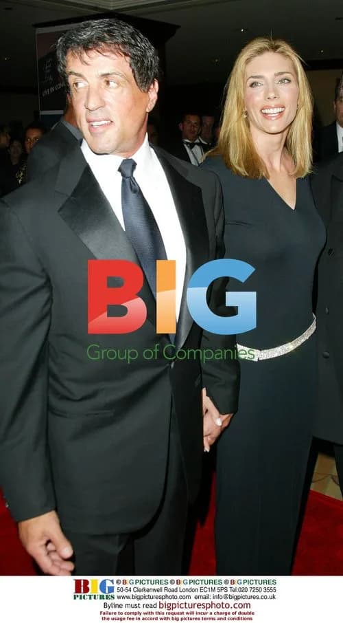 Sylvester Stallone and wife at charity event