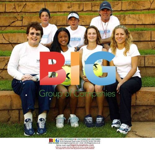 Billy Jean King and Amanda Coetzer at Sun City Tennis Tournament