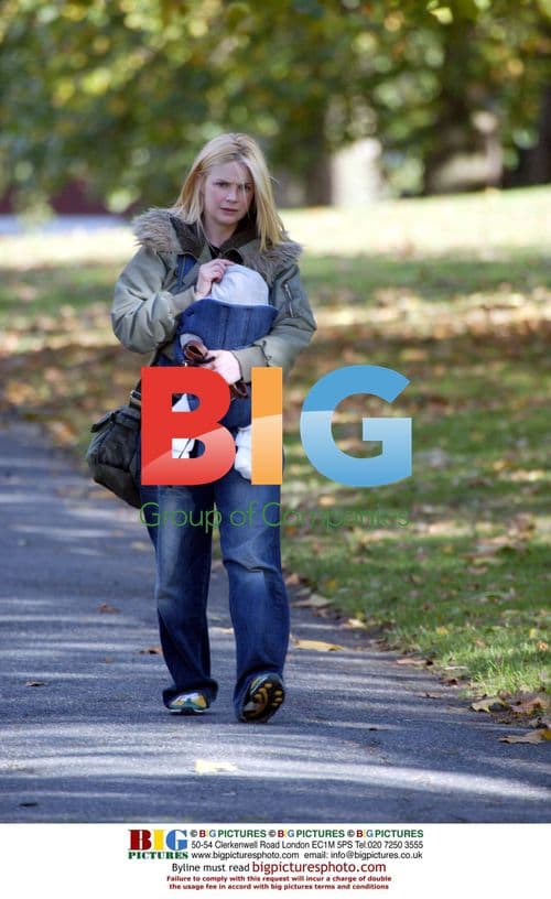 Presenter Gail Hipgrave and baby Honey enjoy sunshine